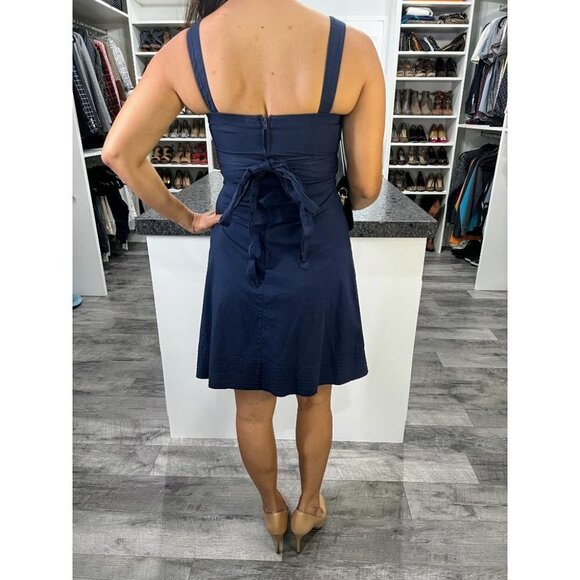 B. Darlin Navy Waist Tie Dress - Picture 5 of 8